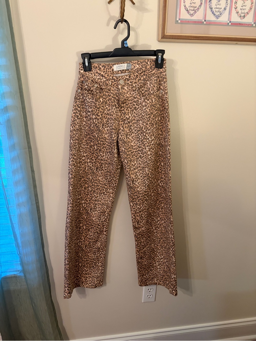Angels Leopard Print Pants - Brown
